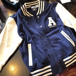 Adidas womens varsity jacket hoodie